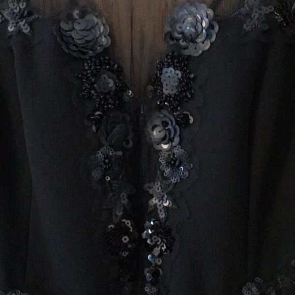 BCBG Black Evening Gown Size 6, Worn Once! - Picture 6 of 8